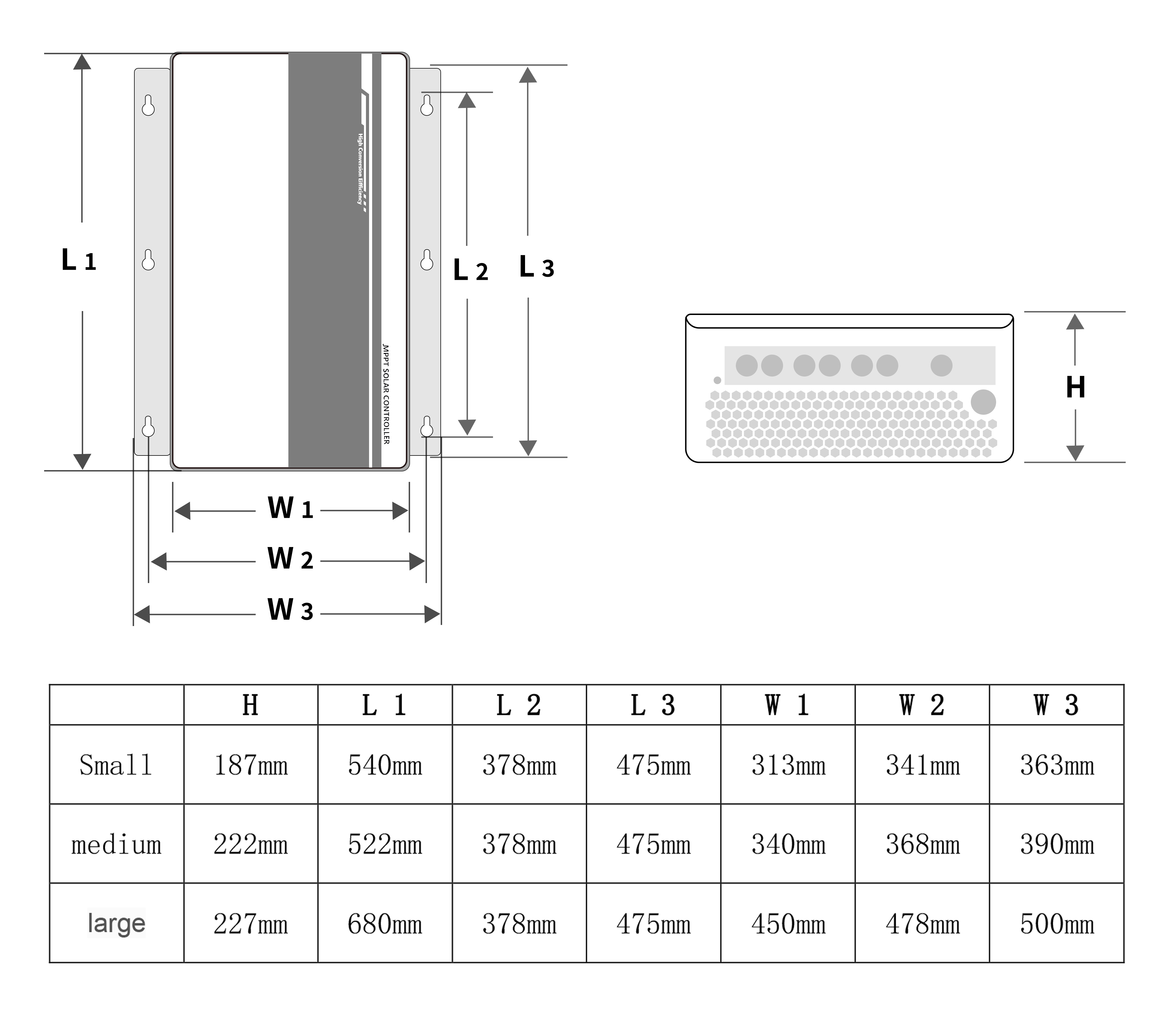 mppt solar charge controller galaxy technical drawing